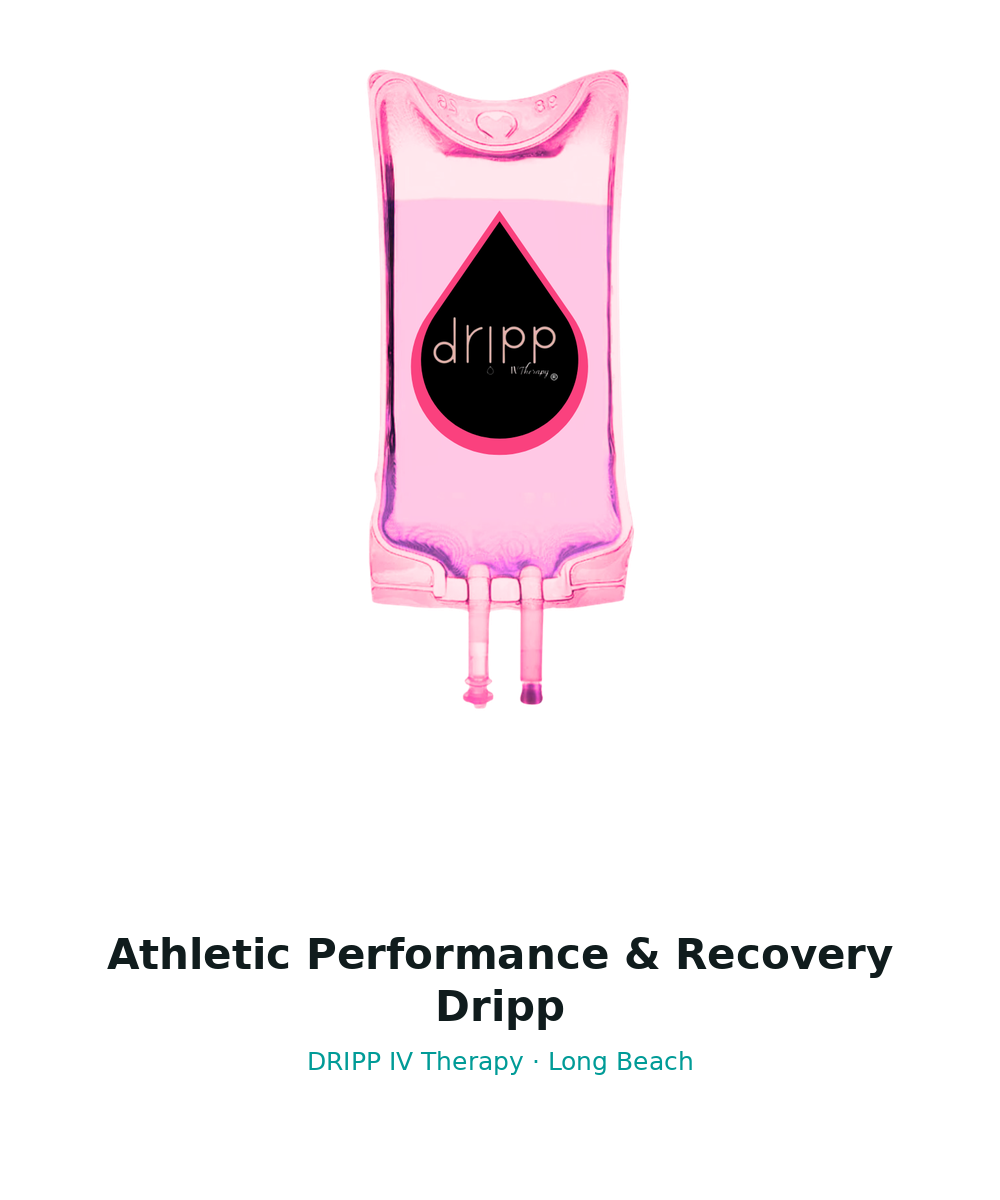 Athletic Performance & Recovery Dripp DRIPP IV service bag graphic