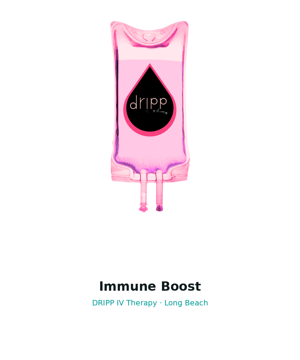 Immune Boost DRIPP IV service bag graphic