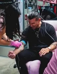 Get Drip IV client receiving treatment